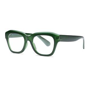 Ryan Simkhai Eyeshop Luca Blue Light Glasses in Matte Green